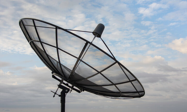 Analogue television satellite